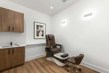 Onsite manicure/pedicure room
